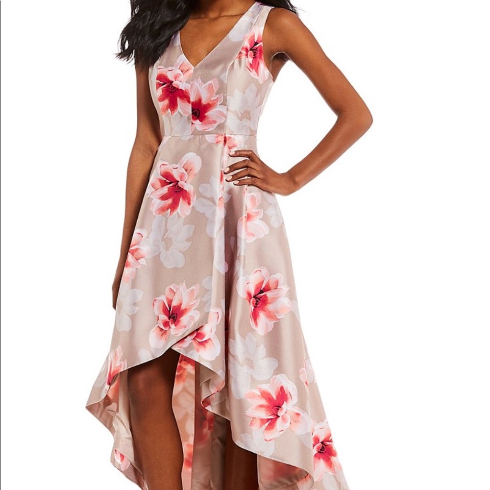 Calvin Klein Floral High-Low Dress